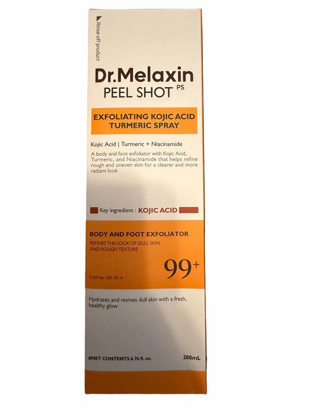 Dr Melaxin exfoliating tumeric spray
